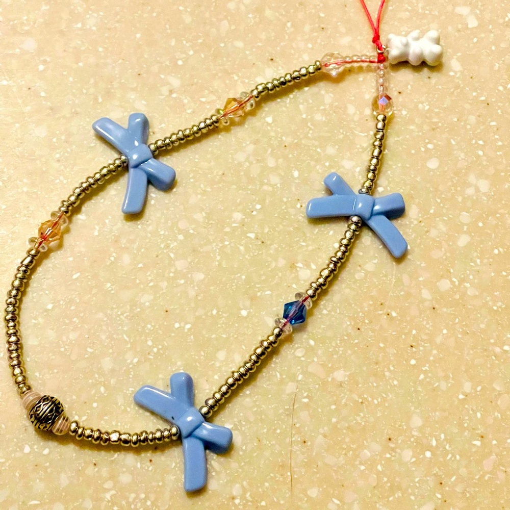 Phone String!! Blue & Silver! 🥶💎